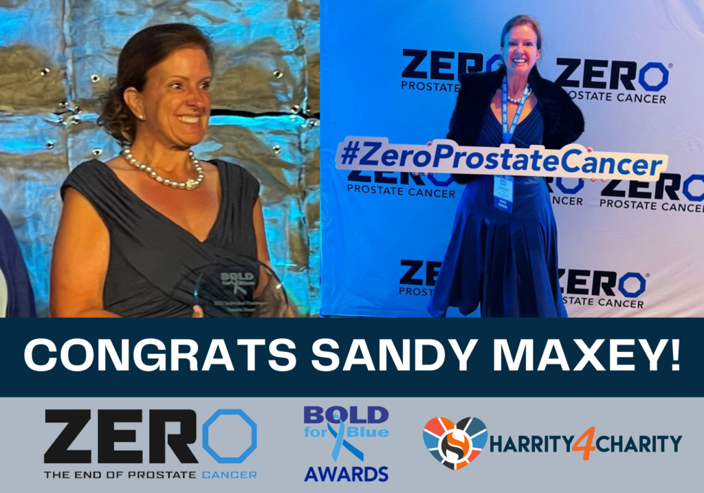Sandra Maxey Recognized at ZERO The End of Prostate Cancer Bold for